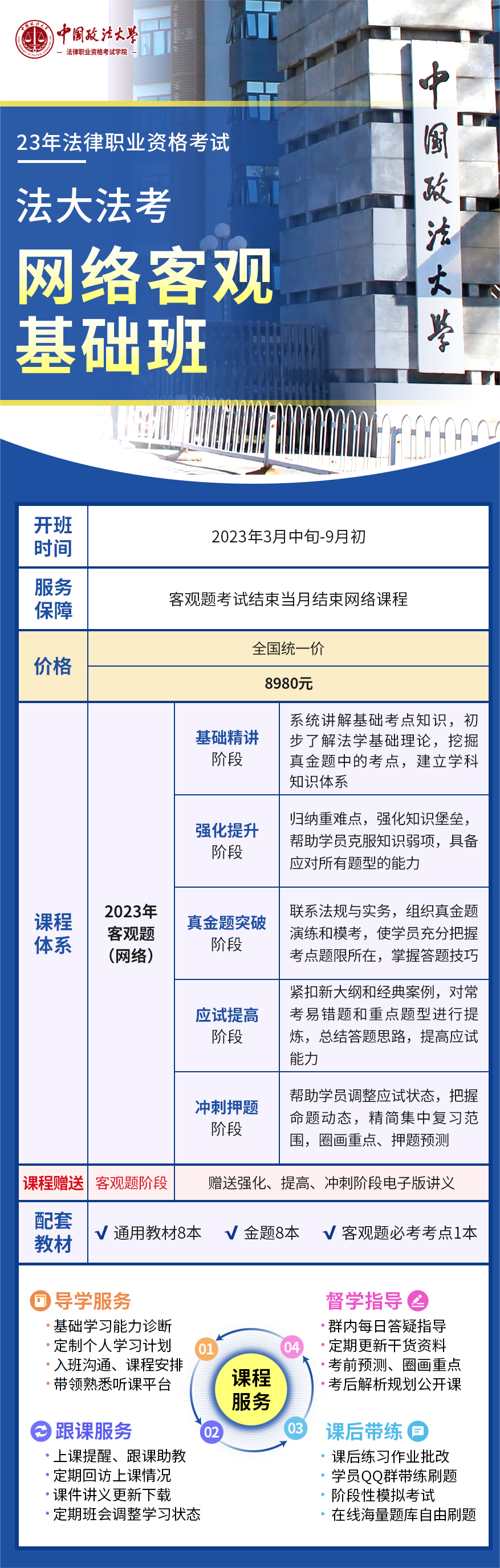 2023届客观网络基础班- 中国政法大学法律职业资格考试学院- 法考学院